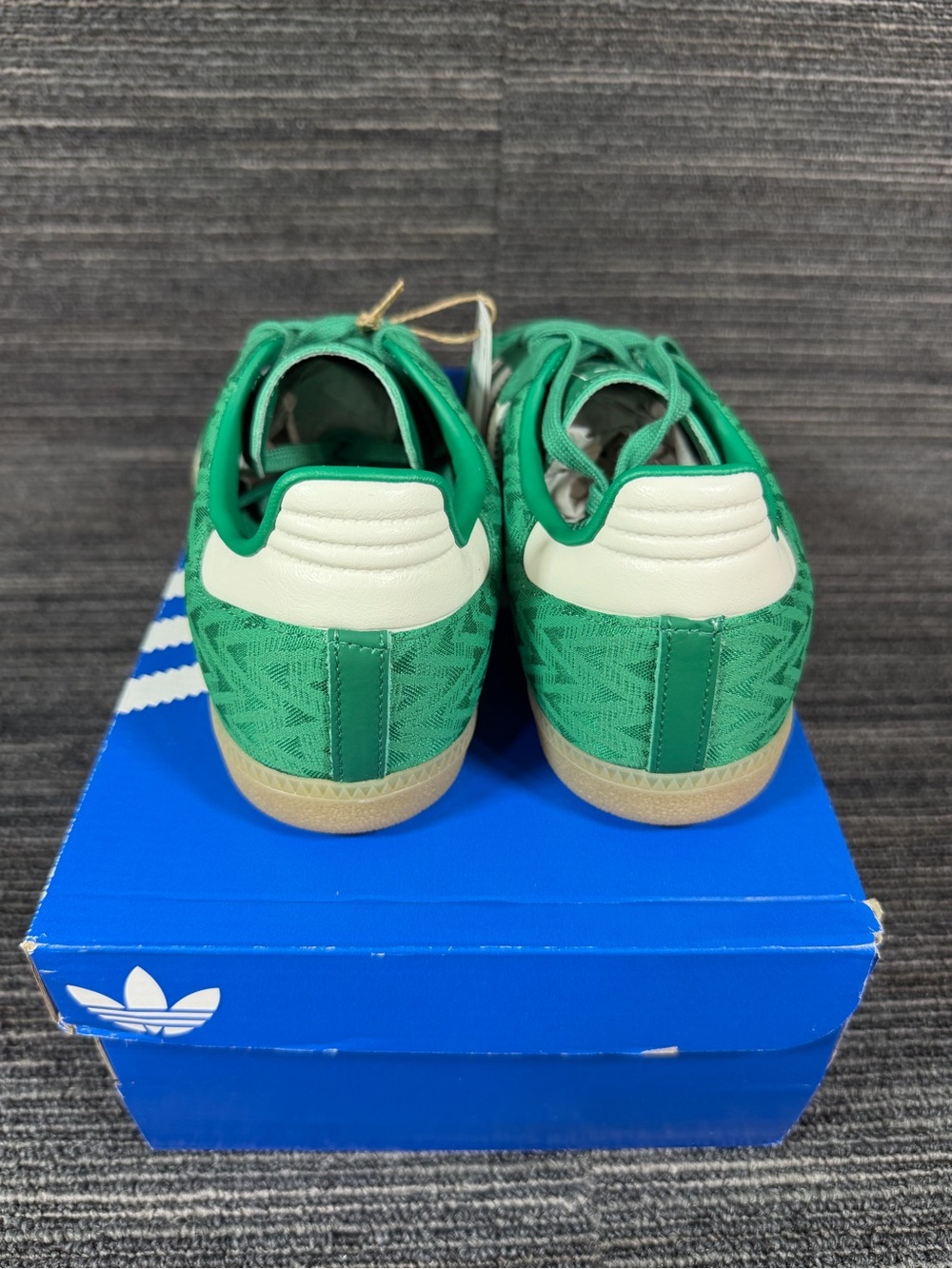 adidas Original Samba OG Bold Green/Off White/Gold Metallic Women’s 8 New IH3976 - Picture 5 of 8